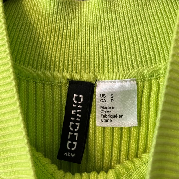 H&M Ribbed Neon Top - Picture 4 of 4